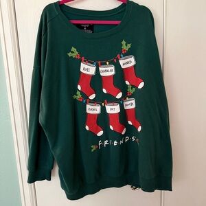 Torrid Green Friends Holiday Sweatshirt